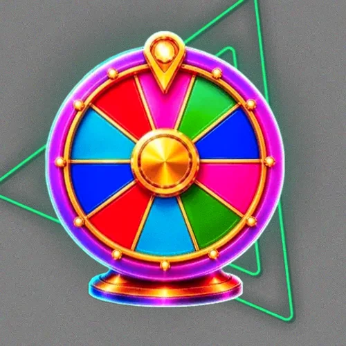 Colourful prize wheel